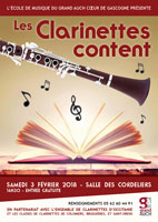 affiche concert clarinette