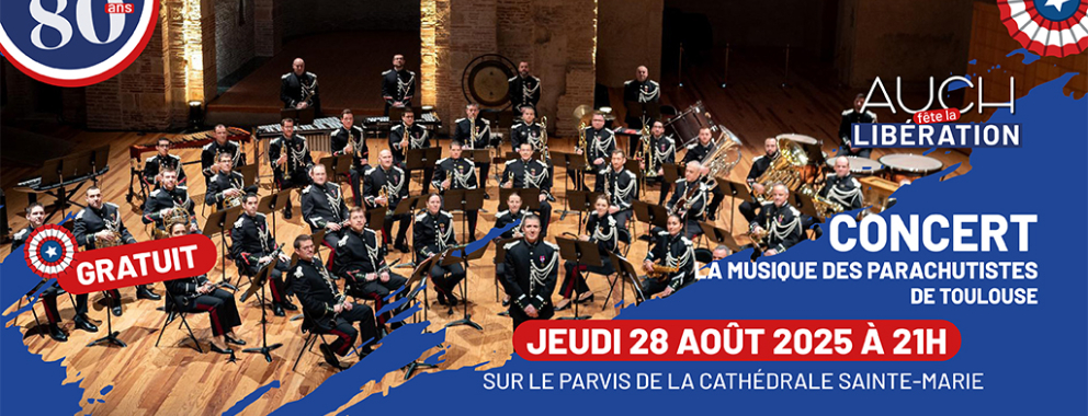 Auch fête la Libération : concert gratuit de la Musique des parachutistes