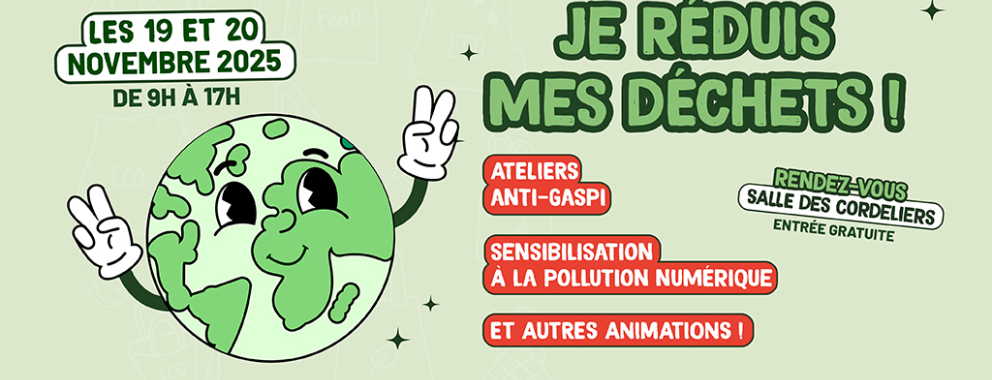 Semaine de réduction des déchets : je réduis mes déchets