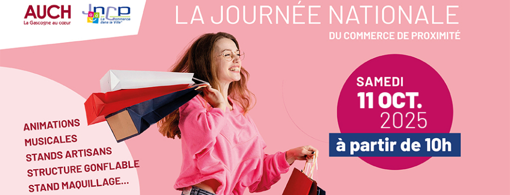 ÉVÉNEMENT : la Ville d’Auch participe à la journée du commerce de proximité 