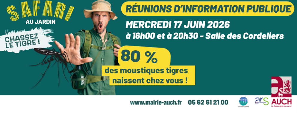LUTTE CONTRE LES MOUSTIQUES : participez aux réunions publiques du 17 juin