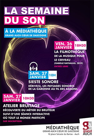 2024 "LA SEMAINE DU SON" à la médiathèque