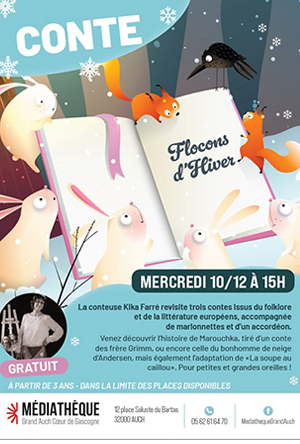 Contes "Flocons d'hiver" à la médiathèque (2025)