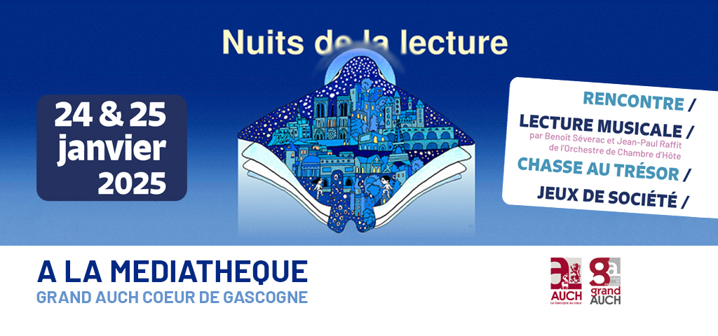 2025 nuits lecture mediatheque Grand Auch