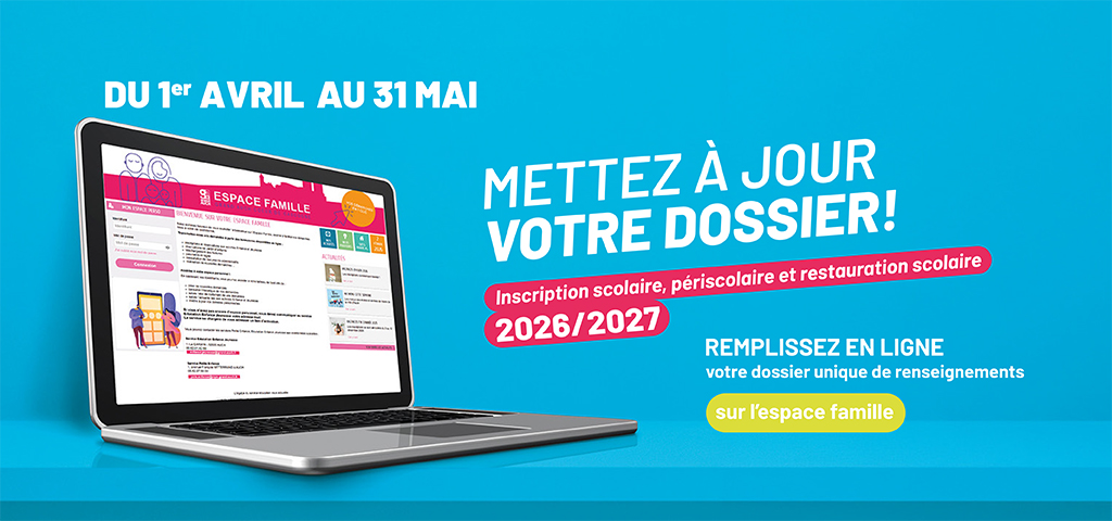 2026-27 : renouvellement du dossier d'inscription scolaire et périscolaire dans les écoles d'Auch et Grand Auch 2026-27 : renouvellement du dossier d'inscription scolaire et périscolaire dans les écoles d'Auch et Grand Auch