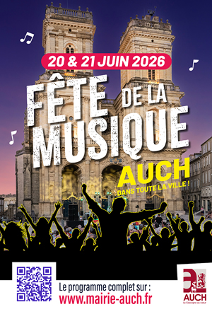 Fête de la Musique à Auch ǀ 20 & 21 juin 2026 Fête de la Musique à Auch ǀ 20 & 21 juin 2026