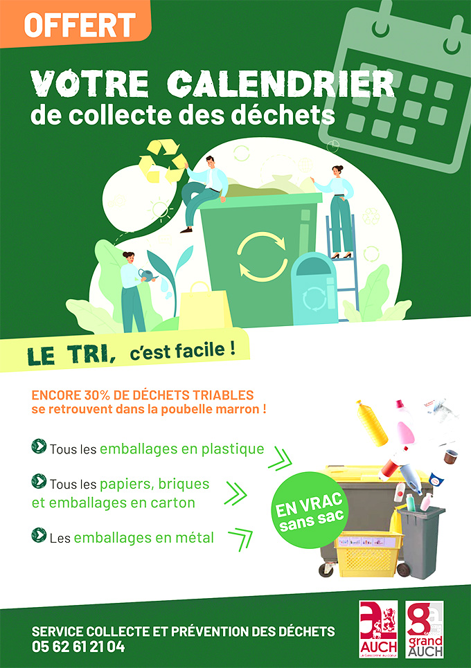 2025 apercu calendrier consignes dechets