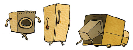 Collecte des encombrants - illustration © Seb Cazes