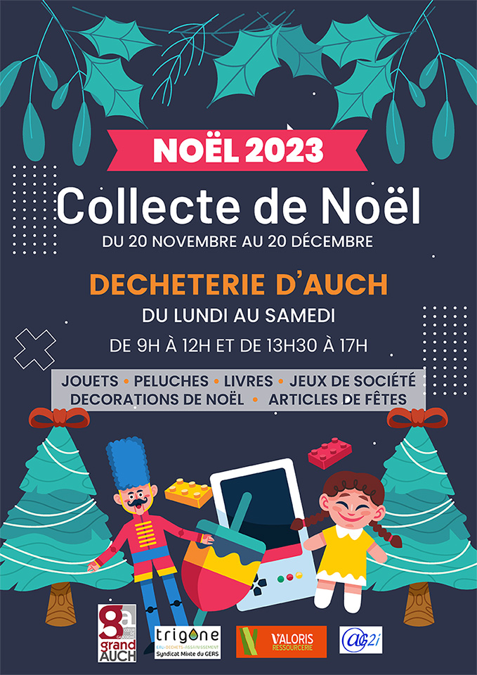 Affiche collecte Noel 2023