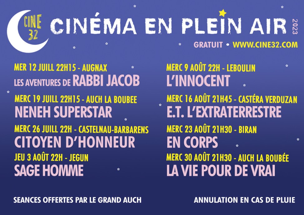 Cinema-plein-air Auch 2023