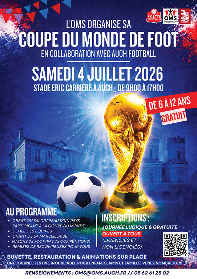journée spéciale « Coupe du Monde » 2026 evenement coupe du monde football Auch