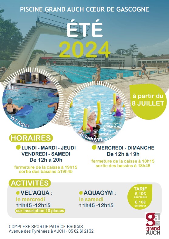 miniature flyer piscine-Auch 2024