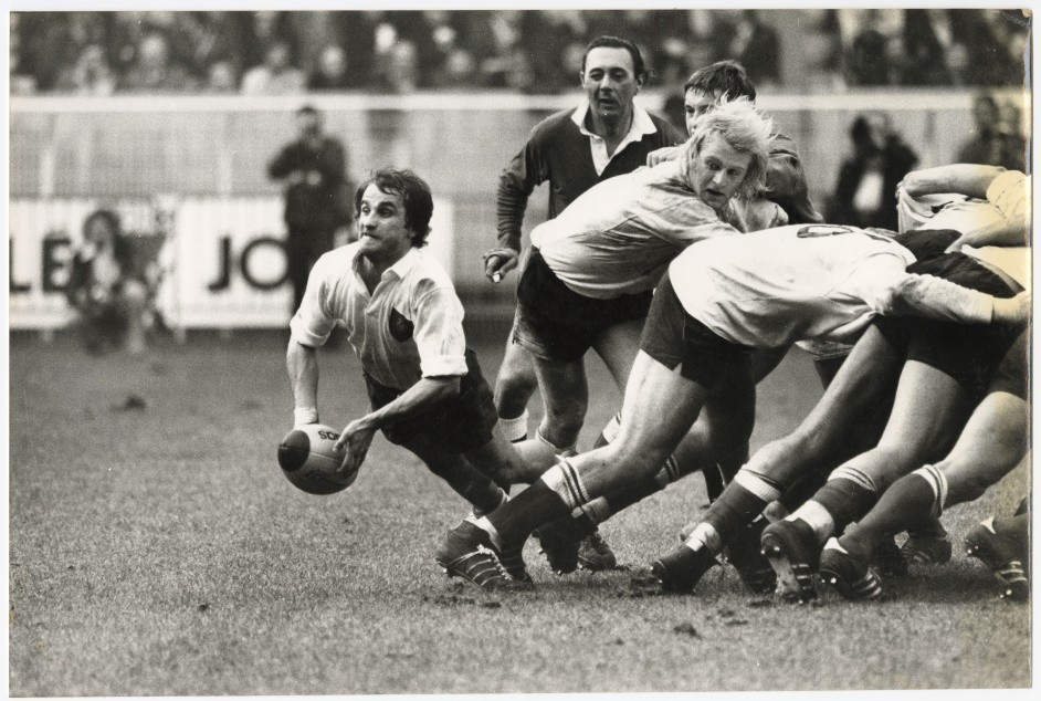 Jacques Fouroux portrait mouvement NB